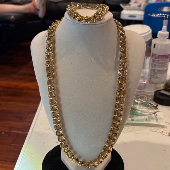 Napier Jewelry - Napier Gold-Tone Chain Necklace & Bracelet